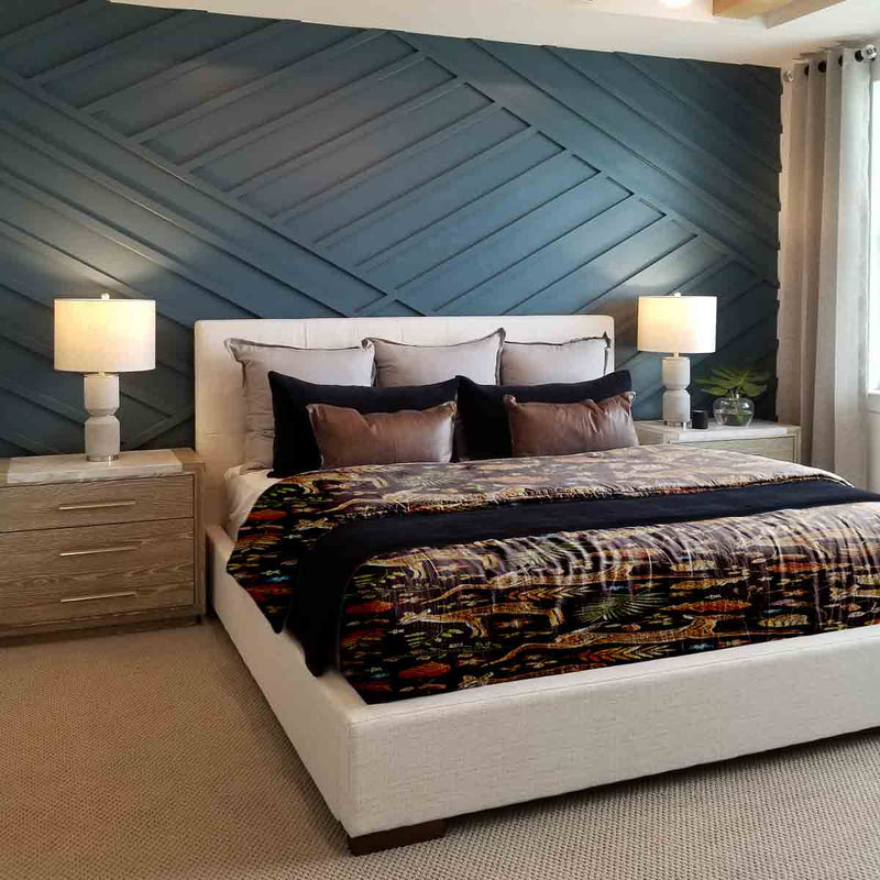 Set di biancheria da letto con coperta terapeutica marrone con cervo