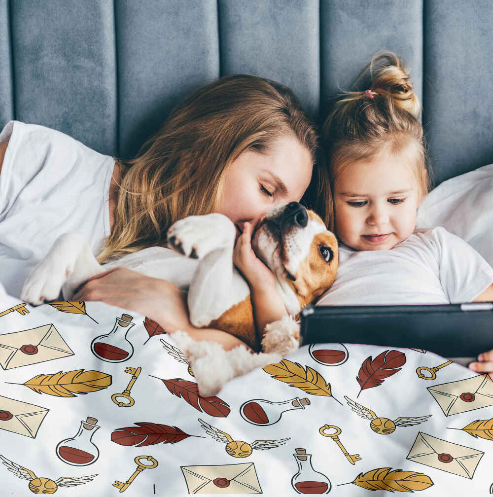 Set di biancheria da letto con coperta terapeutica Golden Snitch