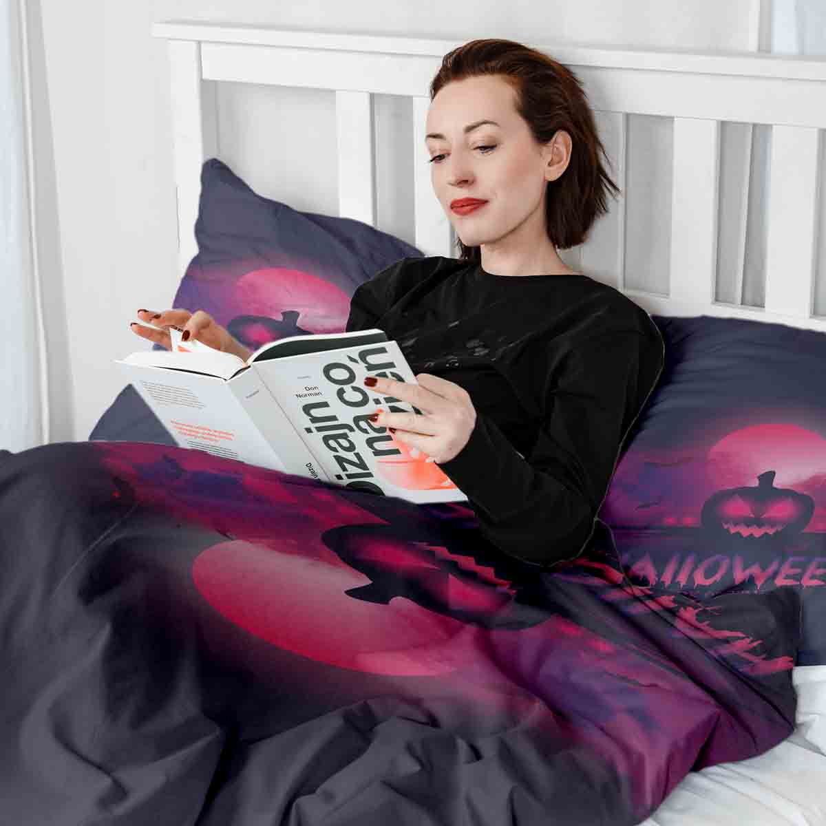 Set di biancheria da letto con coperta terapeutica Trick or Treat