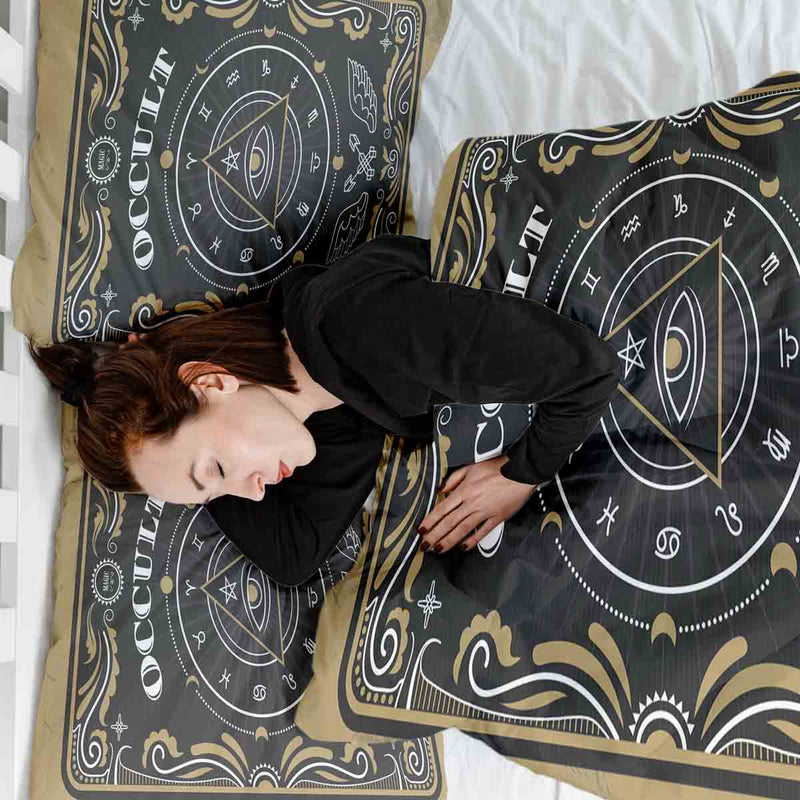 Set copripiumino con coperte terapeutiche occhio
