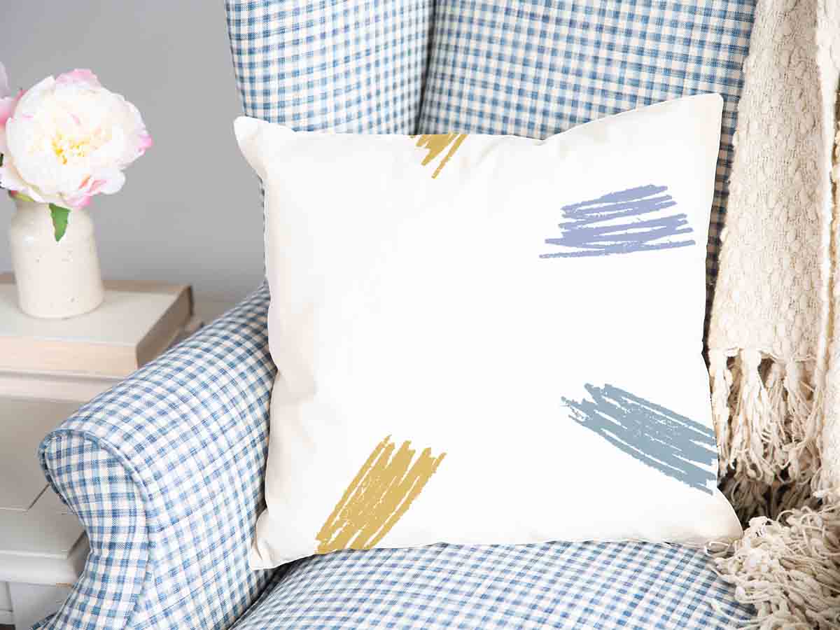 Cuscino sanitario strisce colorate