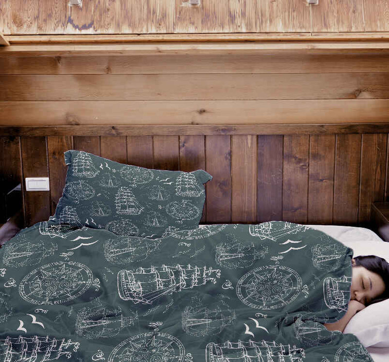 Coperta terapeutica originale - Rivestimento in cotone con navi