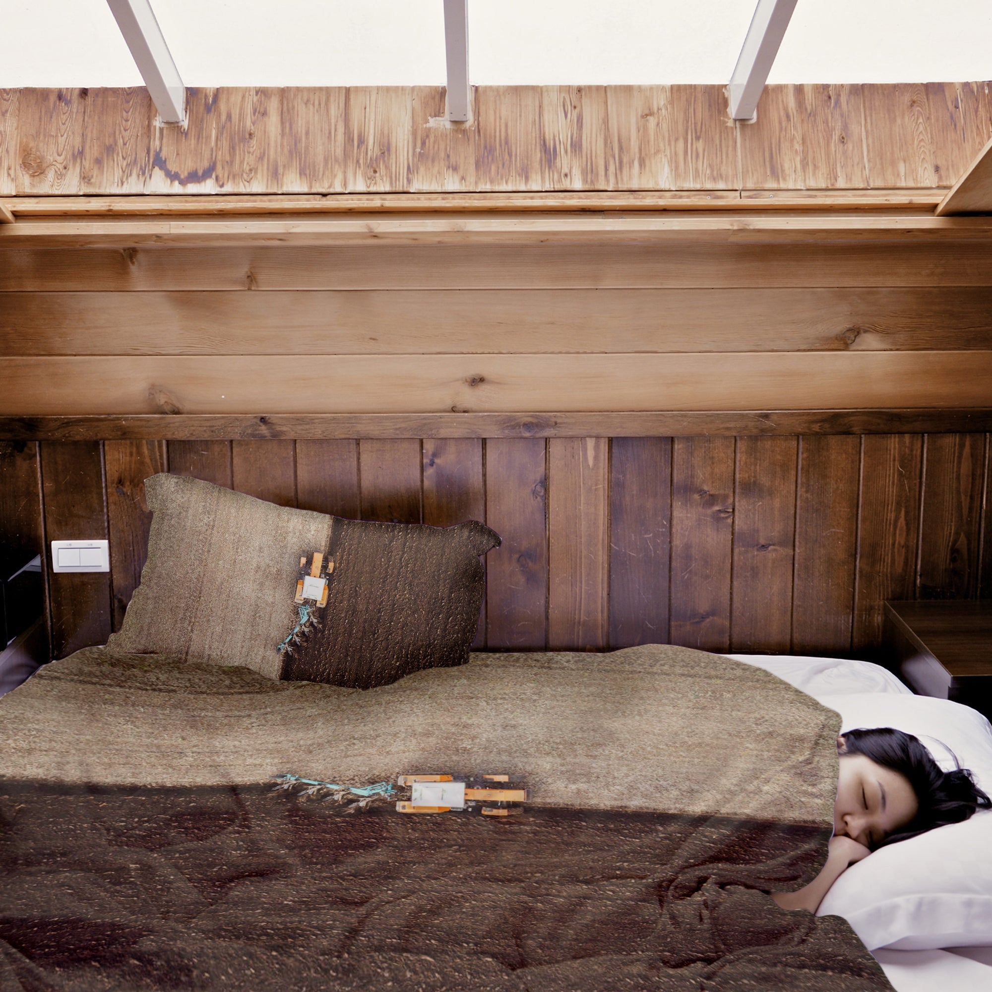 Coperta terapeutica originale - Rivestimento in cotone marrone Ackerland