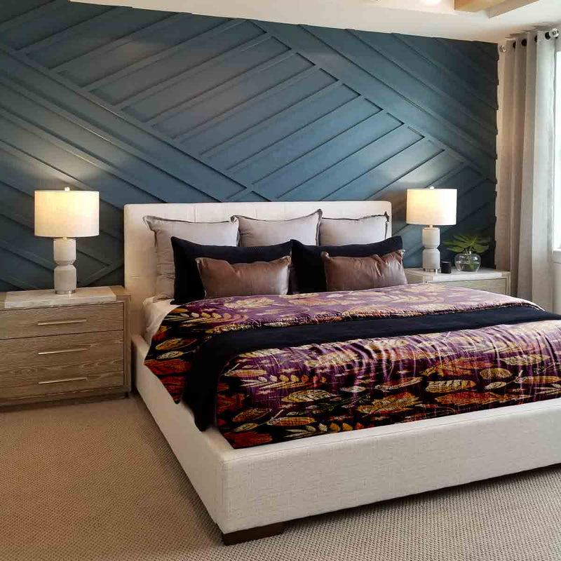 Set di biancheria da letto con coperte terapeutiche foglie autunnali marroni