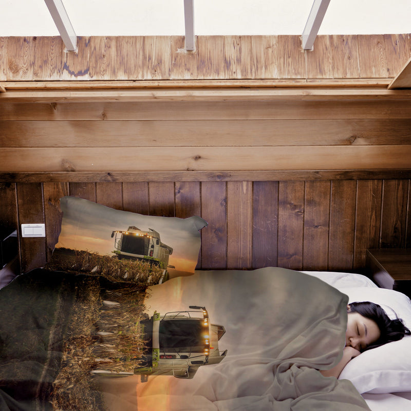 Set di biancheria da letto con coperte terapeutiche marrone Dreschmaschine