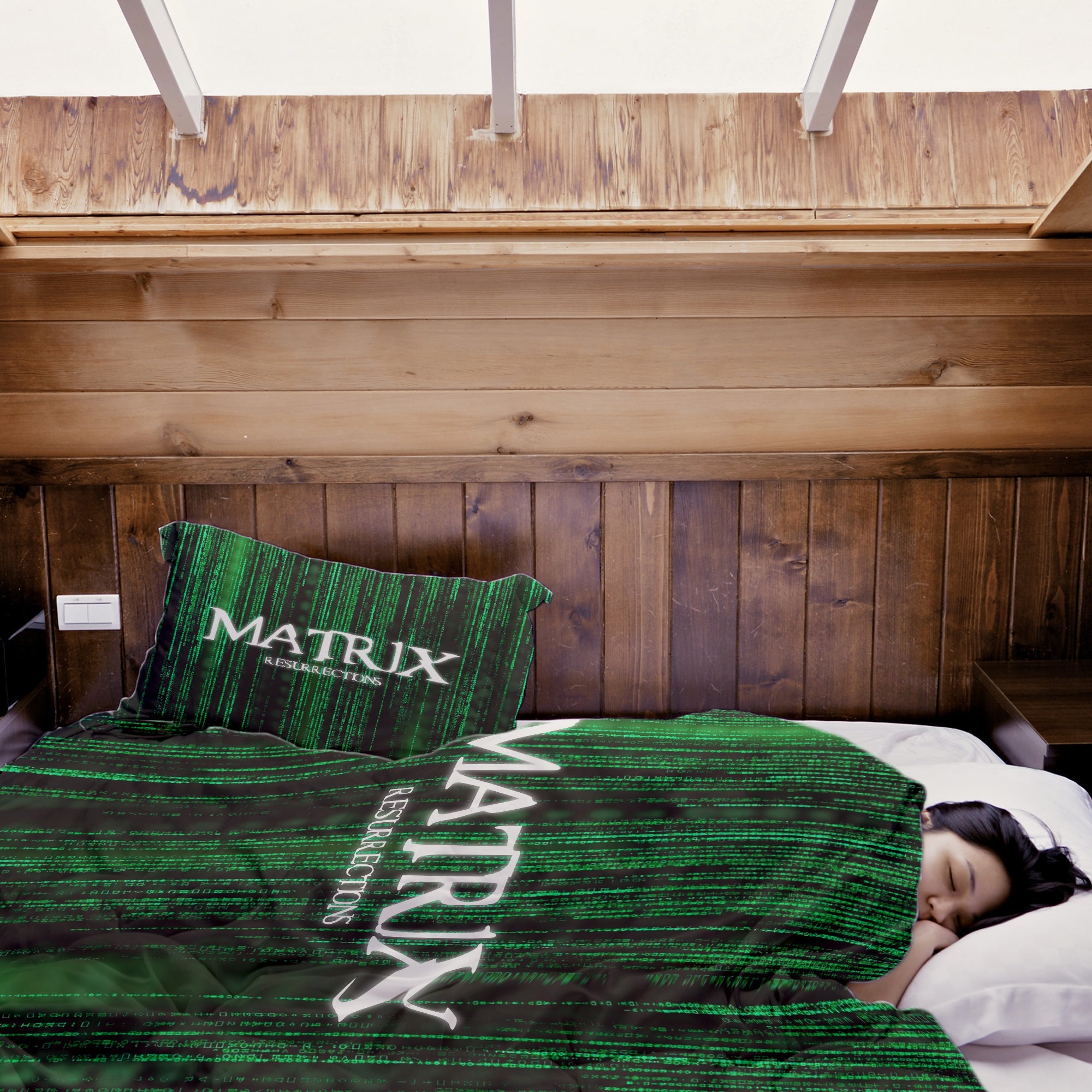 Set di biancheria da letto Terapiedecken Matrix in verde