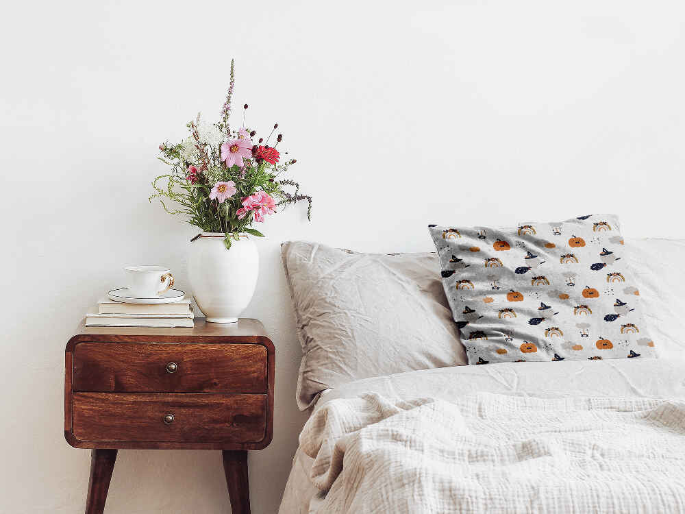 Cuscino salute bianco autunno