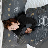 Coperta terapeutica originale - Rivestimento in cotone nero con tarma