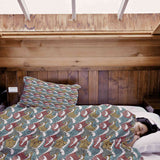 Set di biancheria da letto con coperte terapeutiche onde colorate