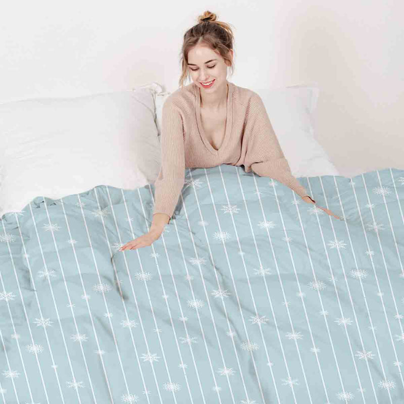 Set di biancheria da letto con coperta terapeutica Elsa Stelle