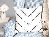 Cuscino sanitario bianco con zigzag nero