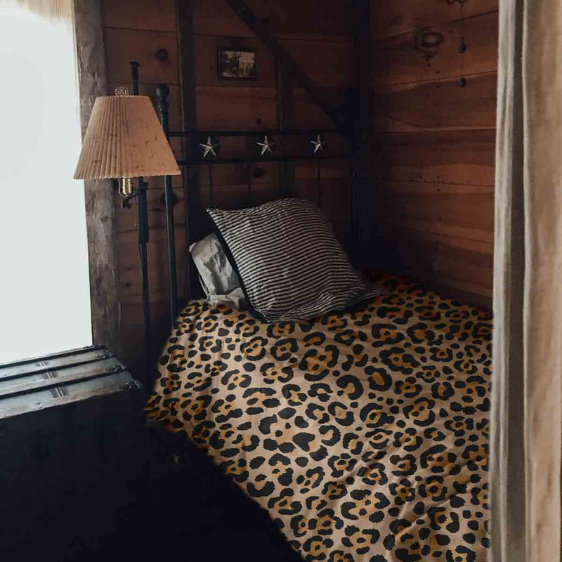Coperta terapeutica originale - Rivestimento in cotone stampa leopardo