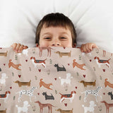 Coperta terapeutica originale - coperta ponderata per cani con rivestimento in cotone per bambini