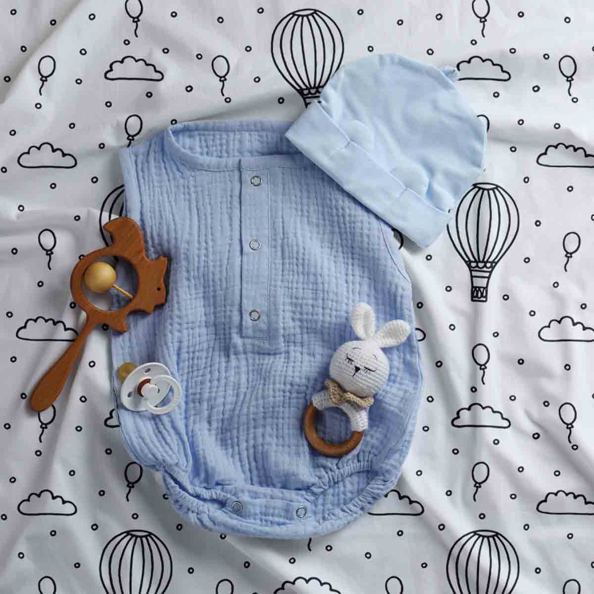 Set di biancheria da letto con coperte terapeutiche e mongolfiere