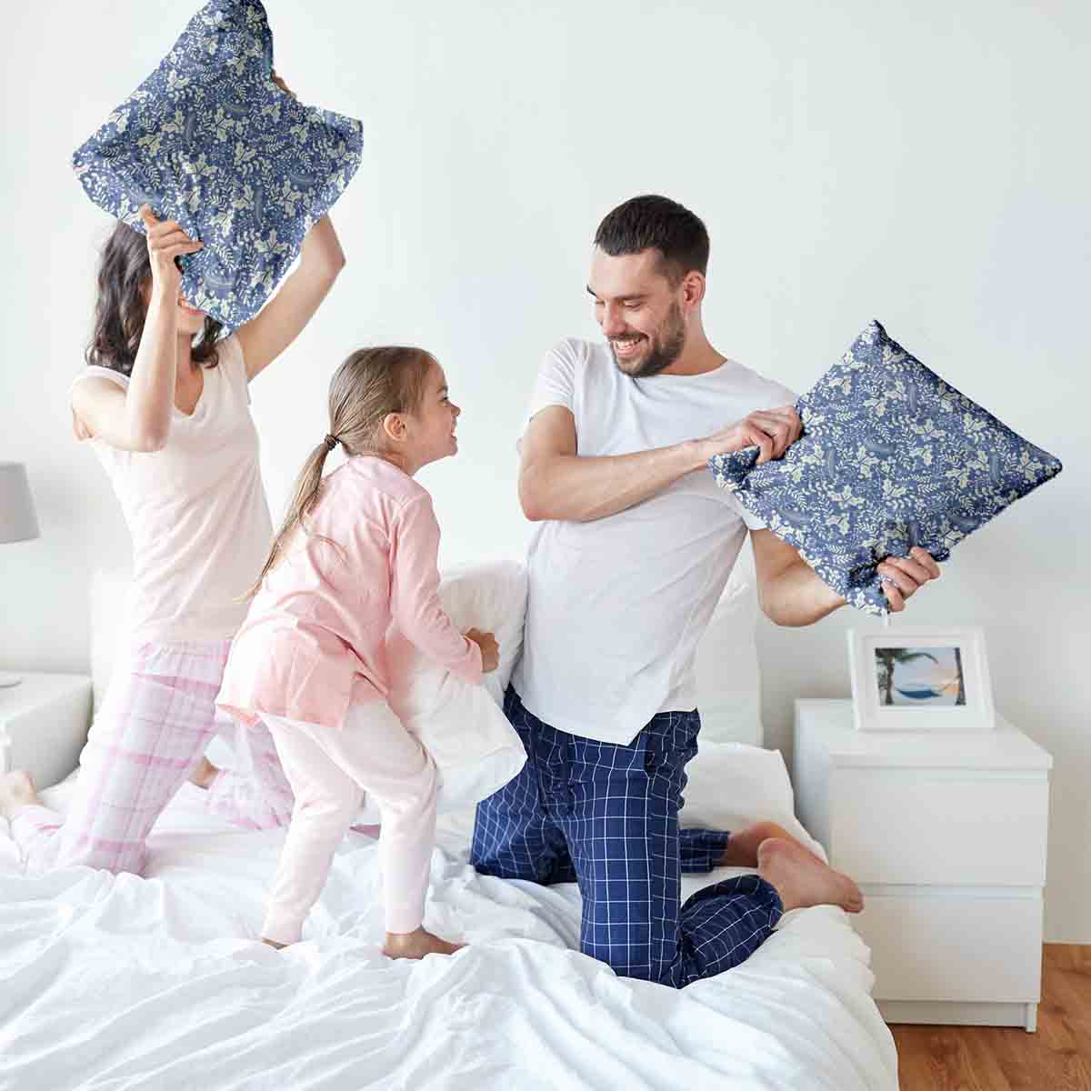 Cuscino salute blu Natale