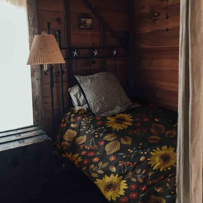 Coperta terapeutica originale - Rivestimento in cotone con girasole