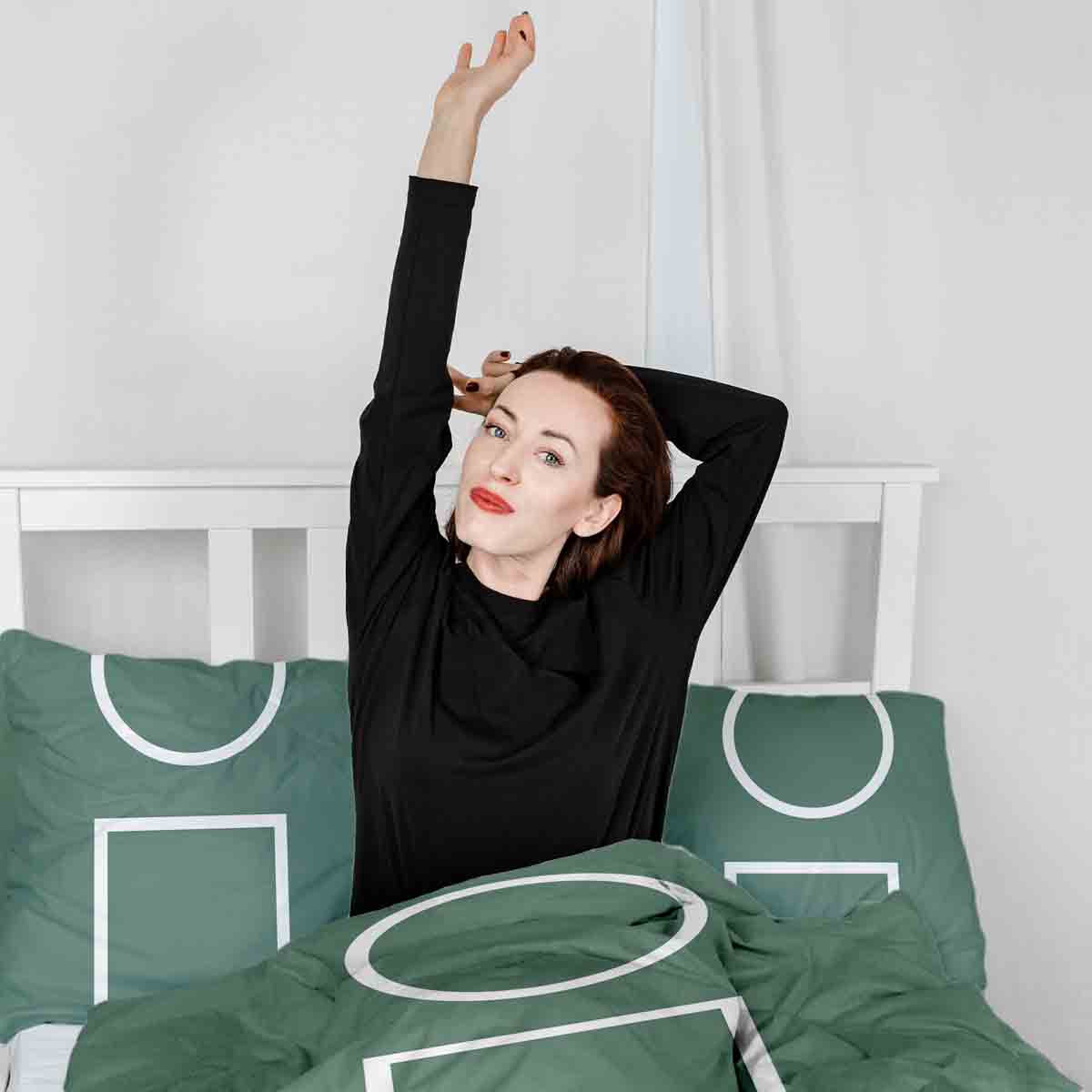 Set di biancheria da letto con coperte terapeutiche forme Dalgona