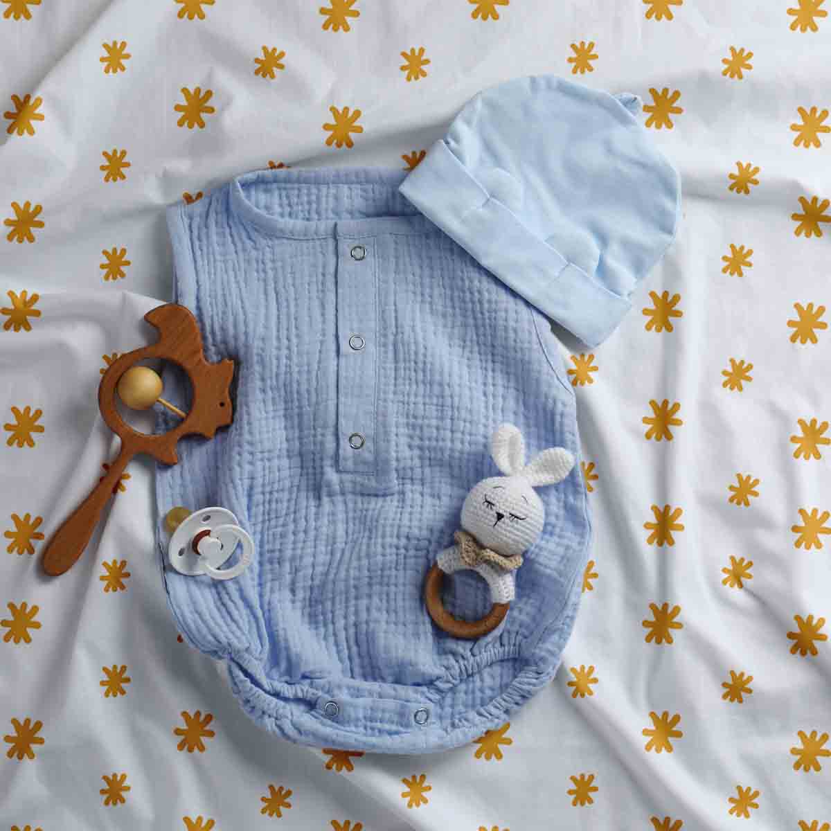 Set di biancheria da letto con coperte terapeutiche fiori gialli