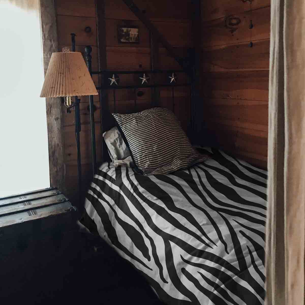 Set copripiumino coperta terapia stampa zebra