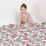 Set di biancheria da letto con coperte terapeutiche pesci grigi