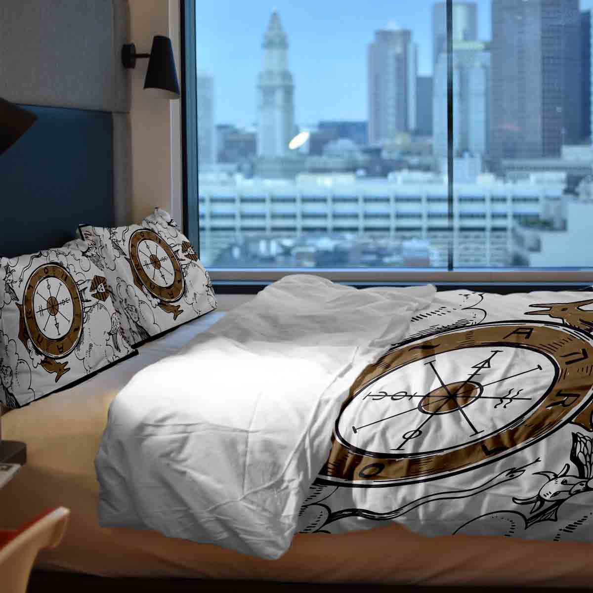 Set di biancheria da letto con coperta terapeutica Ruota della Fortuna