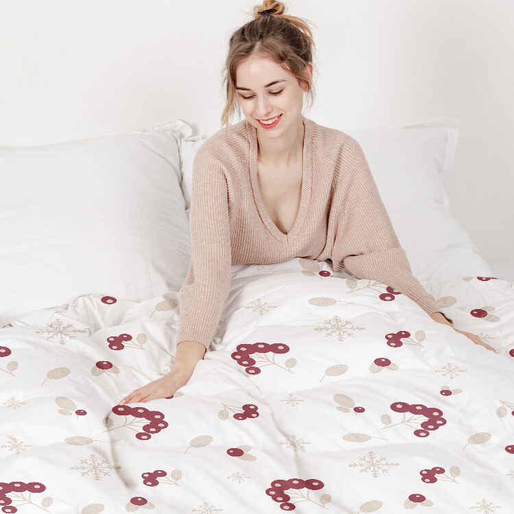Coperta terapeutica originale - Rivestimento in cotone con arbusto di bacche