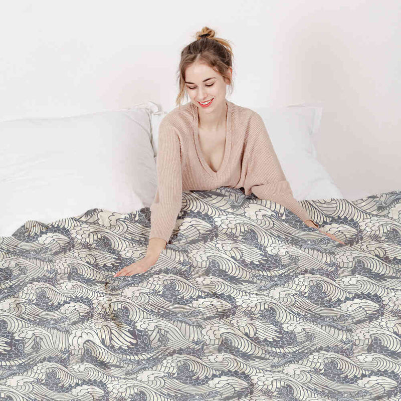 Coperta terapeutica originale - Rivestimento in cotone mare tempestoso