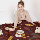 Coperta terapeutica originale - Magia Hedwig Coperta ponderata con rivestimento in cotone per bambini e adulti