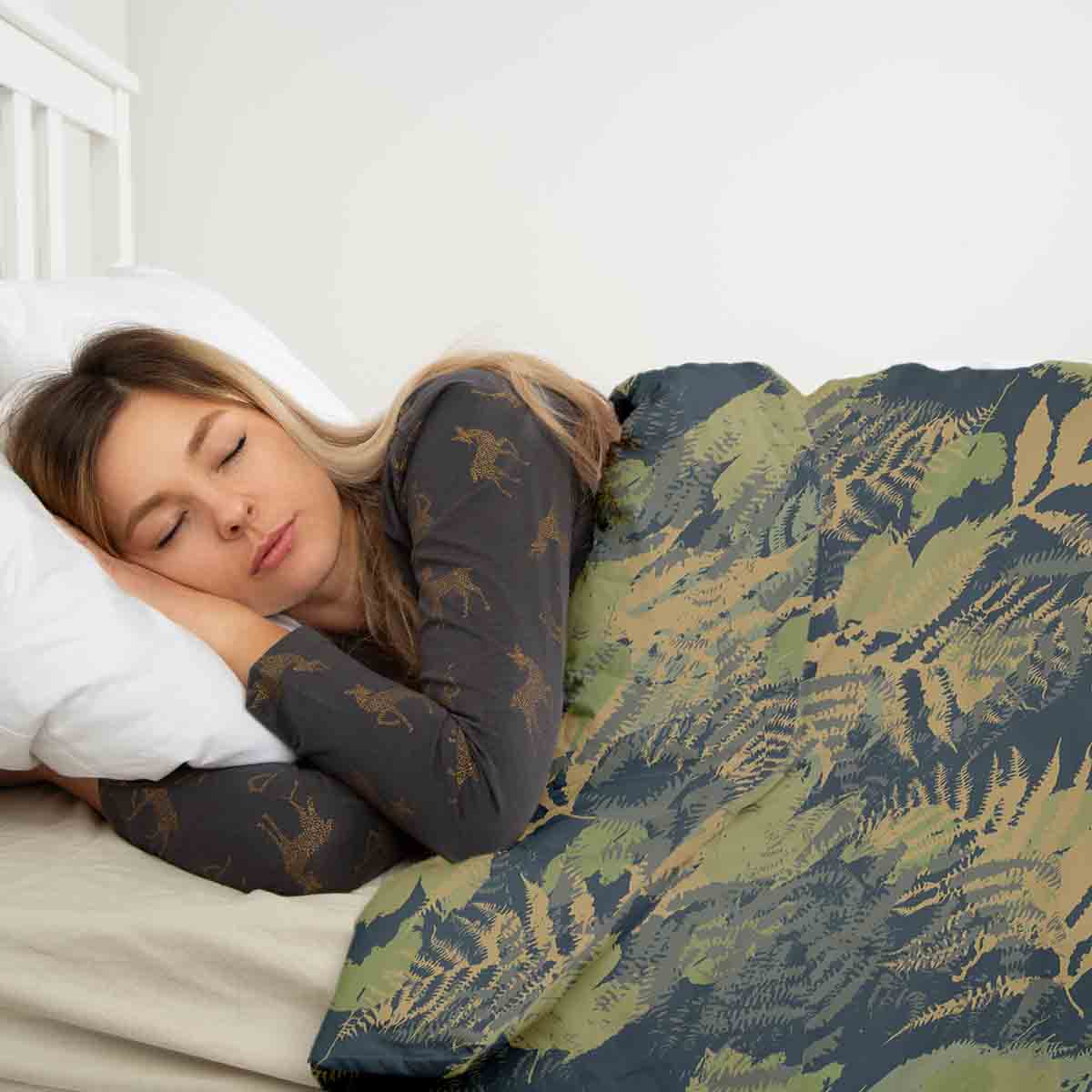 Coperta terapeutica originale - Rivestimento in cotone foresta
