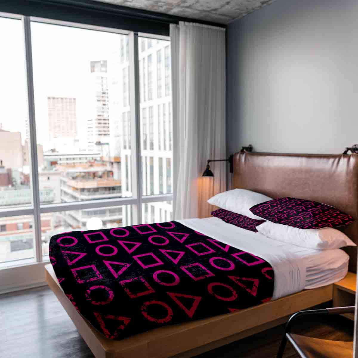 Set di biancheria da letto con coperte terapeutiche forme Dalgona