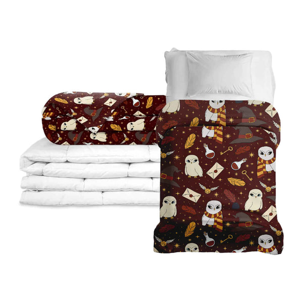 Coperta terapeutica originale - Magia Hedwig Coperta ponderata con rivestimento in cotone per bambini e adulti